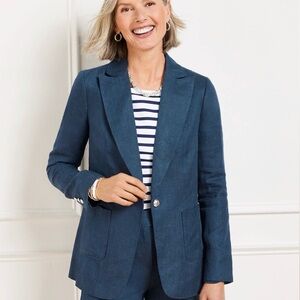 Talbots Indigo/Dusty Blue Blazer